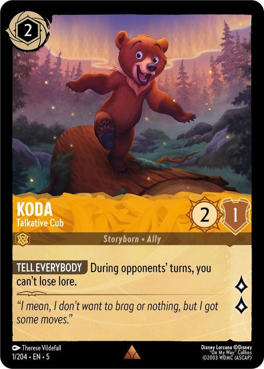 Disney Lorcana - Koda - Talkative Cub - Shimmering Skies (5)
