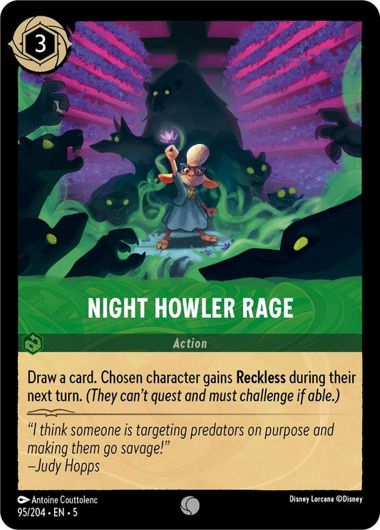 Disney Lorcana - Night Howler Rage - Shimmering Skies (5)