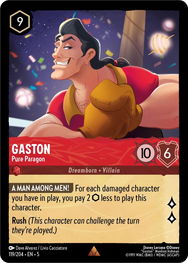 Disney Lorcana - Gaston - Pure Paragon - Shimmering Skies (5)