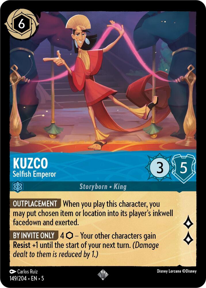 Disney Lorcana - Kuzco - Selfish Emperor - Shimmering Skies (5)