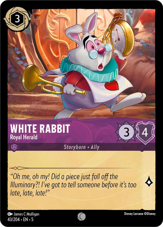 Disney Lorcana - White Rabbit - Royal Herald - Shimmering Skies (5)