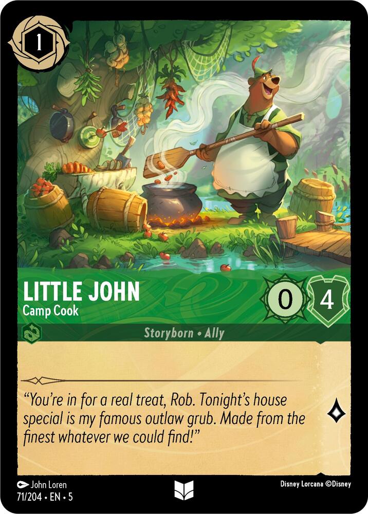 Disney Lorcana - Little John - Camp Cook - Shimmering Skies (5)