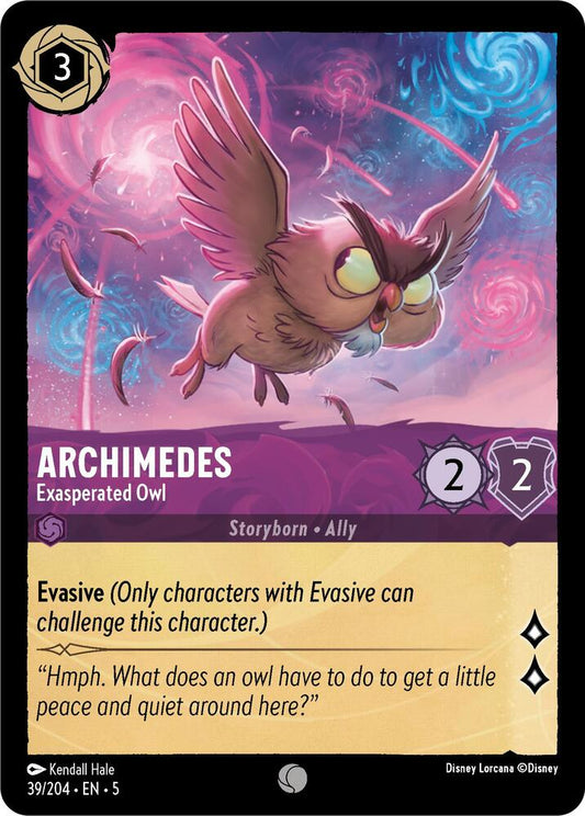 Disney Lorcana - Archimedes - Exasperated Owl - Shimmering Skies (5)