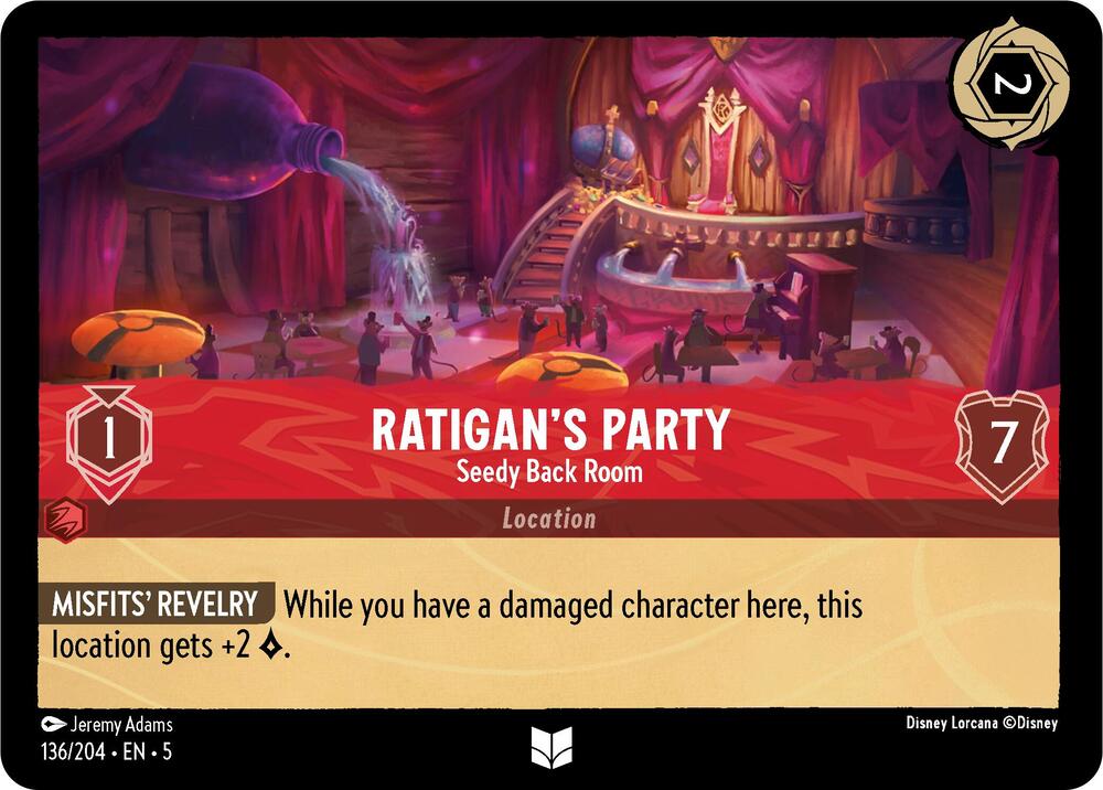 Disney Lorcana - Ratigan's Party - Seedy Back Room - Shimmering Skies (5)