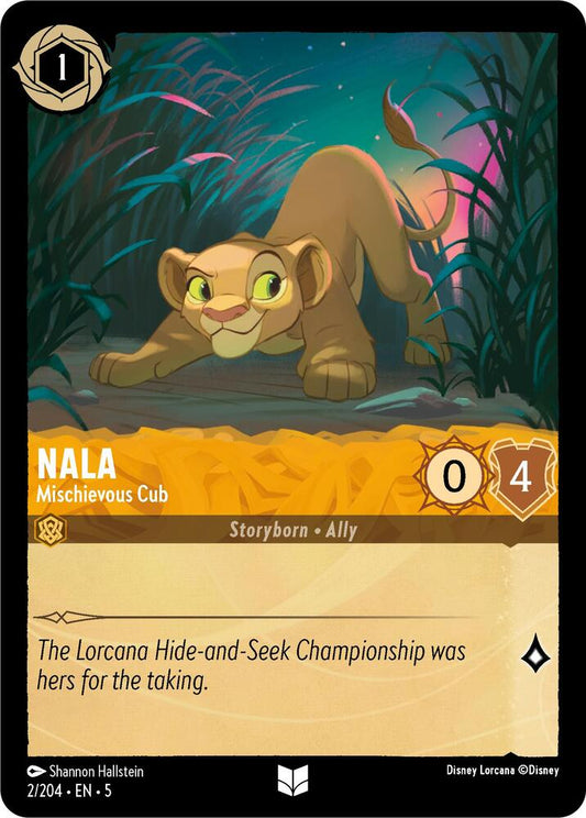 Disney Lorcana - Nala - Mischievous Cub - Shimmering Skies (5)