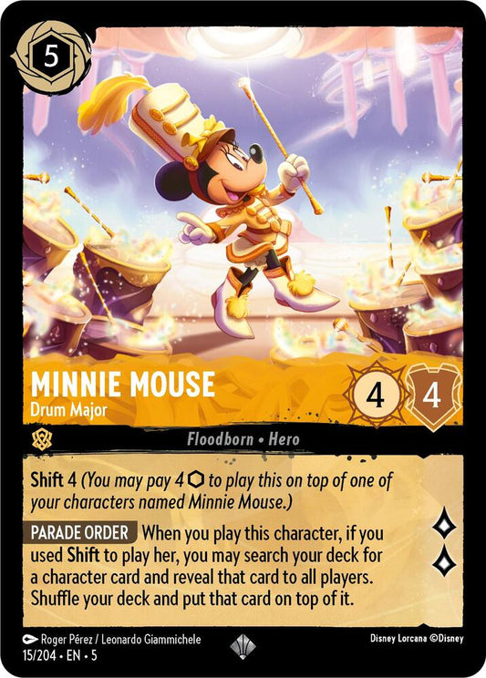 Disney Lorcana - Minnie Mouse - Drum Major - Shimmering Skies (5)