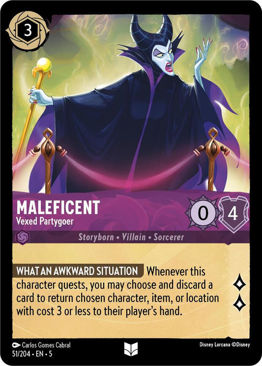 Disney Lorcana - Maleficent - Vexed Partygoer - Shimmering Skies (5)