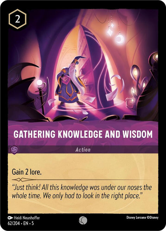 Disney Lorcana  - Gathering Knowledge and Wisdom - Shimmering Skies (5)