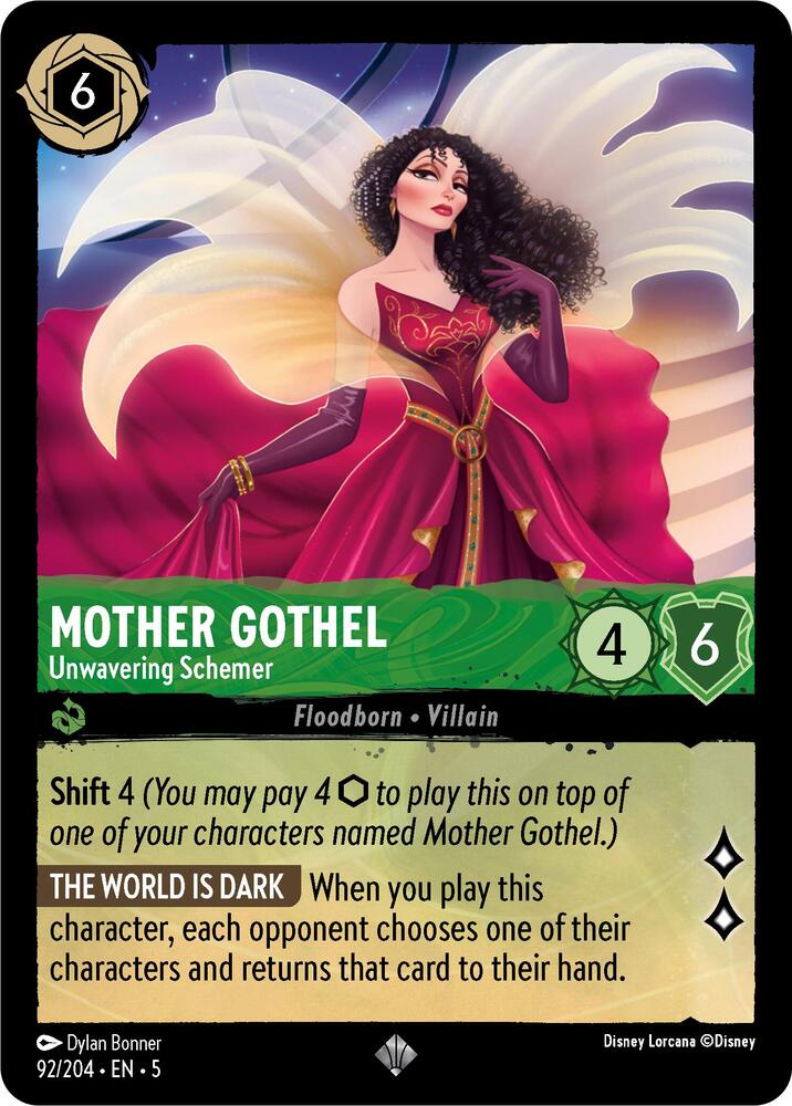 Disney Lorcana - Mother Gothel - Unwavering Schemer - Shimmering Skies (5)