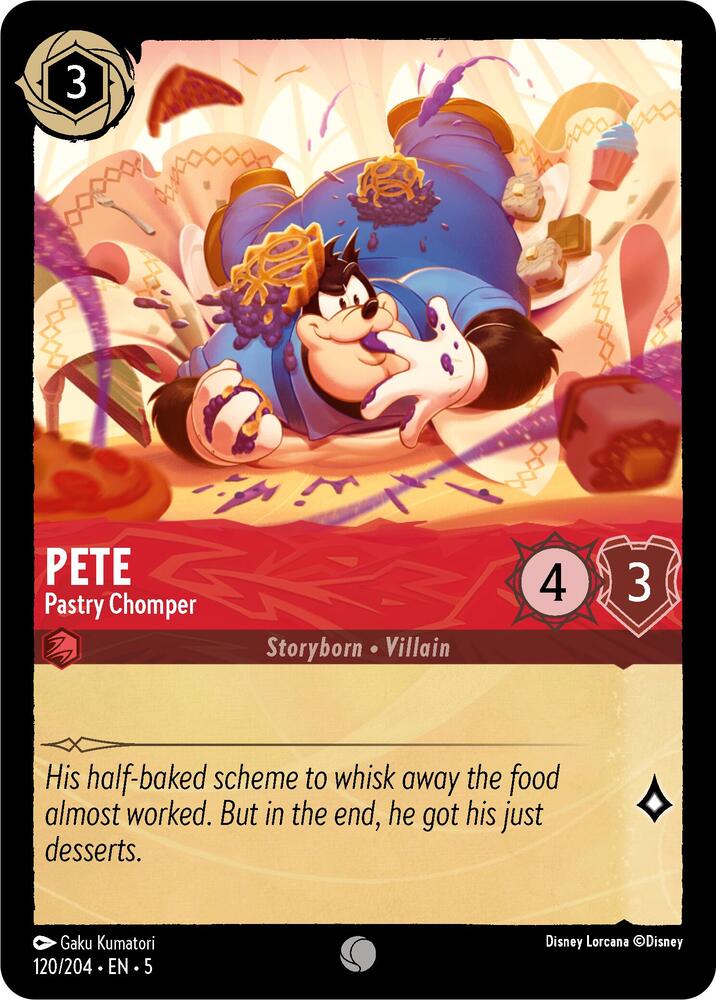 Disney Lorcana - Pete - Pastry Chomper - Shimmering Skies (5)