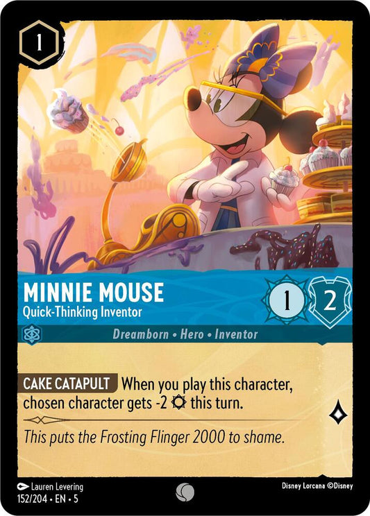 Disney Lorcana - Minnie Mouse - Quick-Thinking Inventor - Shimmering Skies (5)