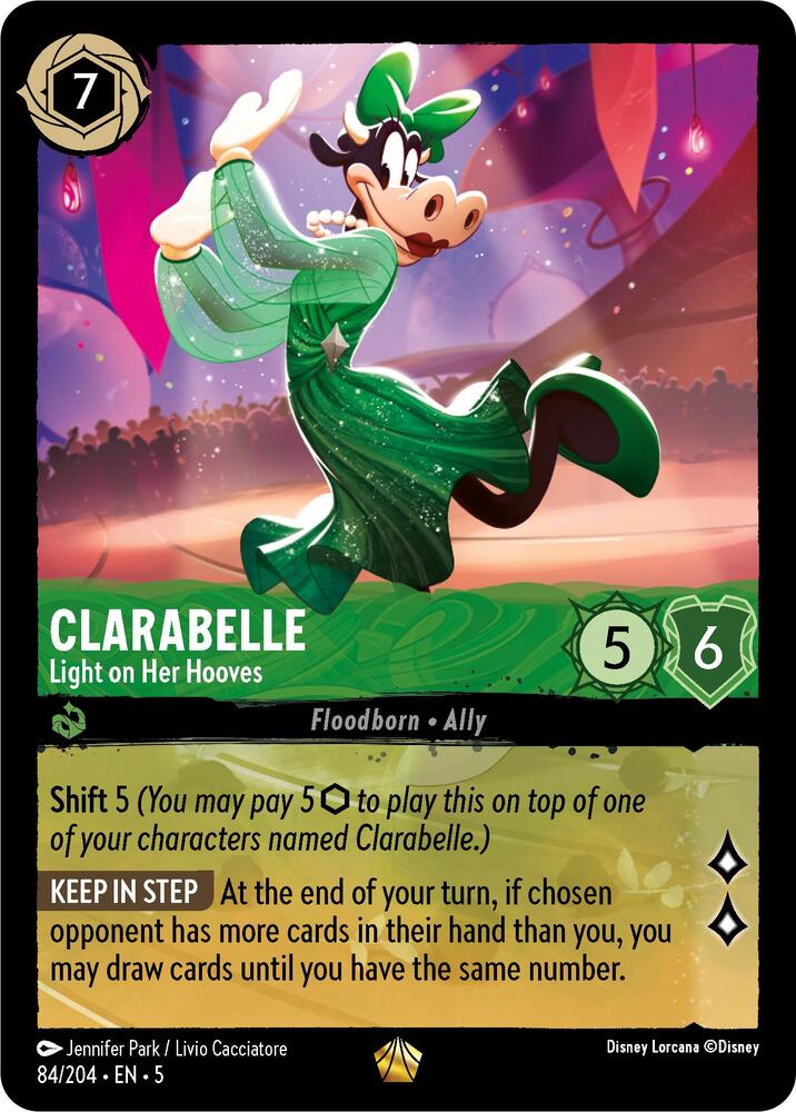 Disney Lorcana - Clarabelle - Light on Her Hooves - Shimmering Skies (5)