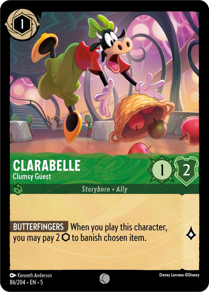 Disney Lorcana - Clarabelle - Clumsy Guest - Shimmering Skies (5)