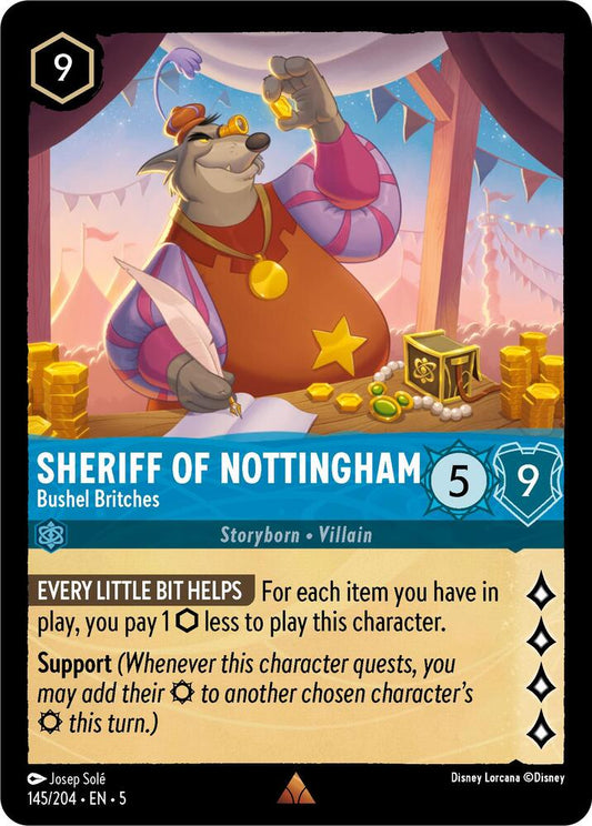 Disney Lorcana - Sheriff of Nottingham - Bushel Britches - Shimmering Skies (5)