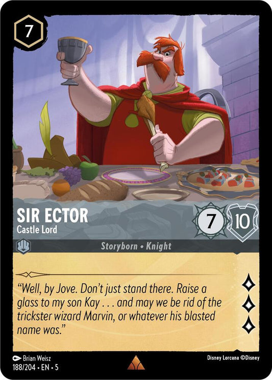 Disney Lorcana - Sir Ector - Castle Lord - Shimmering Skies (5)