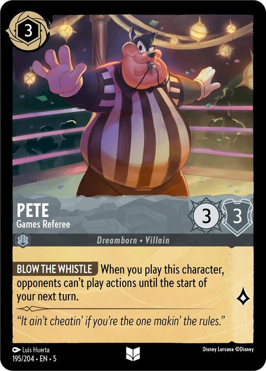 Disney Lorcana - Pete - Games Referee - Shimmering Skies (5)