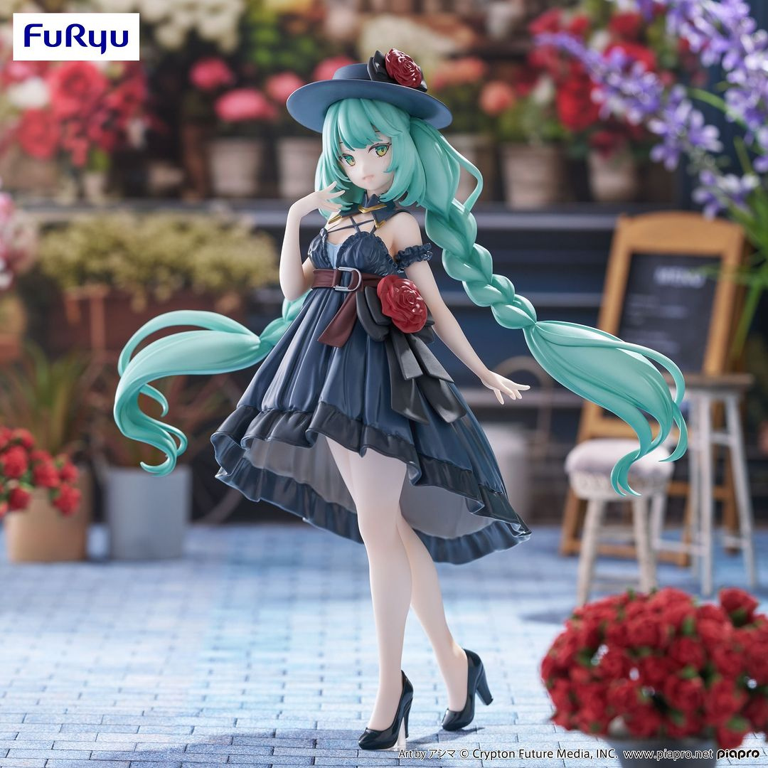 FuRyu Hatsune Miku Trio-Try-iT Miku Outing Dress Ver. Statue Figure  *New In Box*