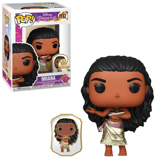 Funko Pop! Disney Ultimate Princess Celebration Moana 1162 Funko Exclusive + Free Protector
