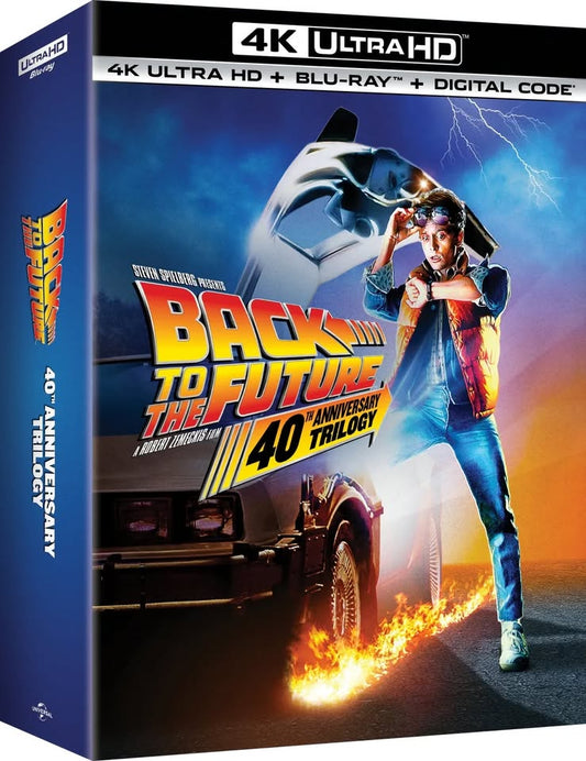 BRAND NEW SEALED BACK TO THE FUTURE 40TH ANNIVERSARY TRILOGY (4K ULTRA HD + BLU-RAY
