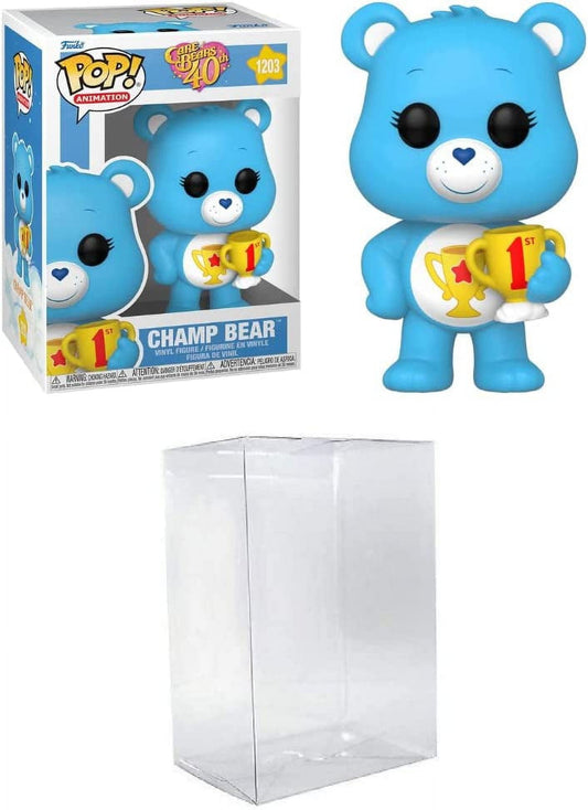 Funko Pop! Care Bears 40th - Champ Bear 1203 + Free Protector
