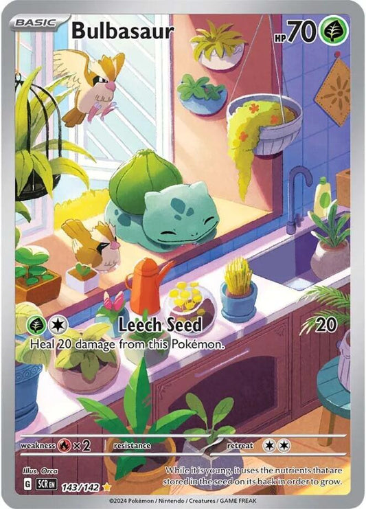 Pokemon TCG! Bulbasaur - SV07: Stellar Crown (SCR)