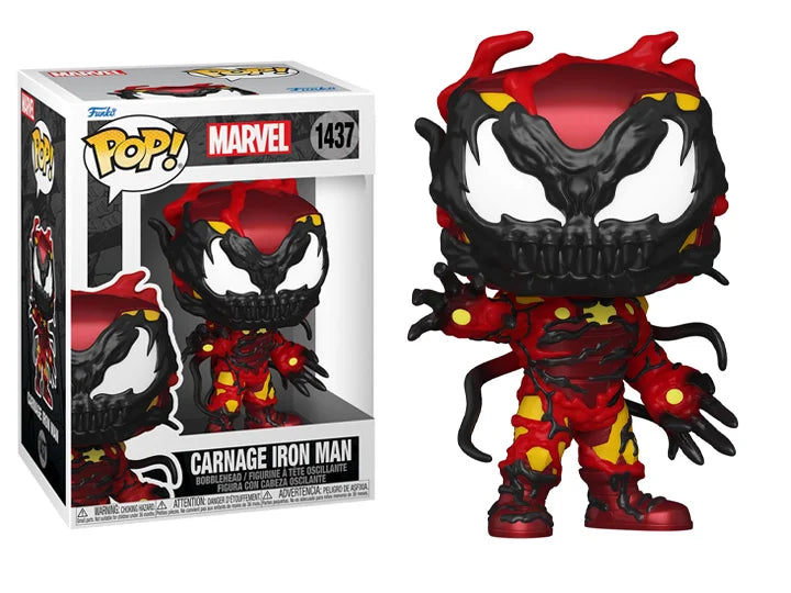 Funko Pop! Marvel Carnage Iron Man 1437 + Free Protector