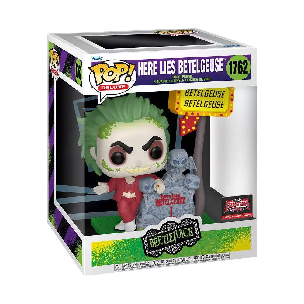 Funko Pop! Beetlejuice - Here Lies Betelgeuse 1762 Deluxe 6-Inch Figure