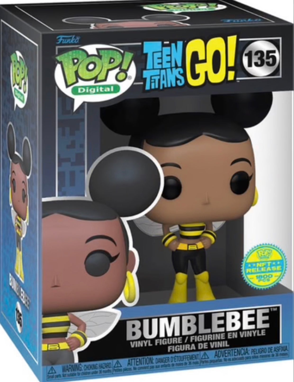 Funko Pop! Teen Titans Go! Bumblebee 135 NFT Release 1800 pcs + Free Protector