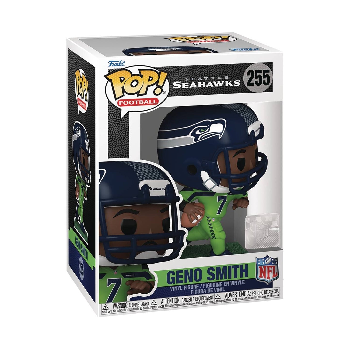 Funko Pop! NFL Seattle Seahawks - Geno Smith 255 Figure + Pop Protector