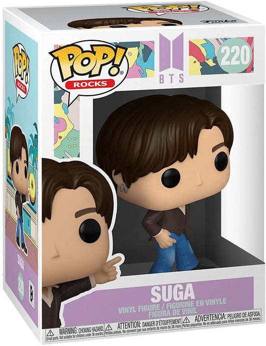 Funko Pop! K-pop BTS Dynamite Suga 220 + Pop Protector