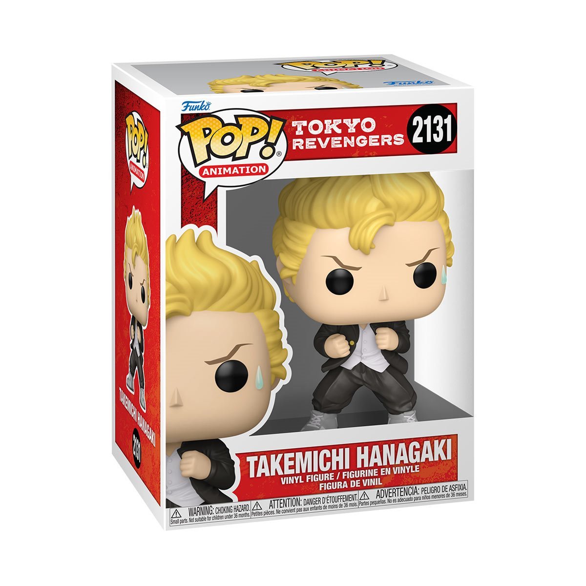 Funko Pop! Tokyo Revengers - Takemichi Hanagaki 2131 Figure + Pop Protector