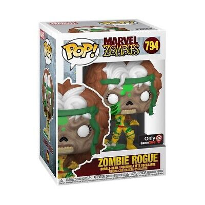 Funko Pop! Marvel Zombies - Zombie Rogue 794 GameStop Exclusive + Pop Protector