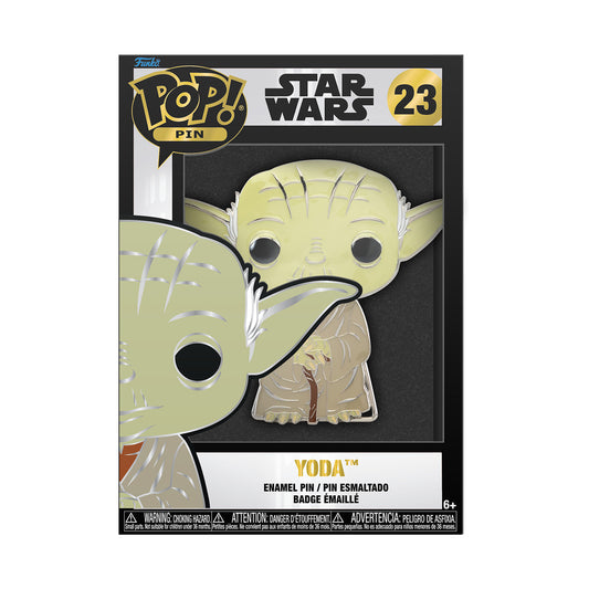 Funko Pop Pin! Star Wars Yoda 23 Enamel Pin Badge Removable Stand Included