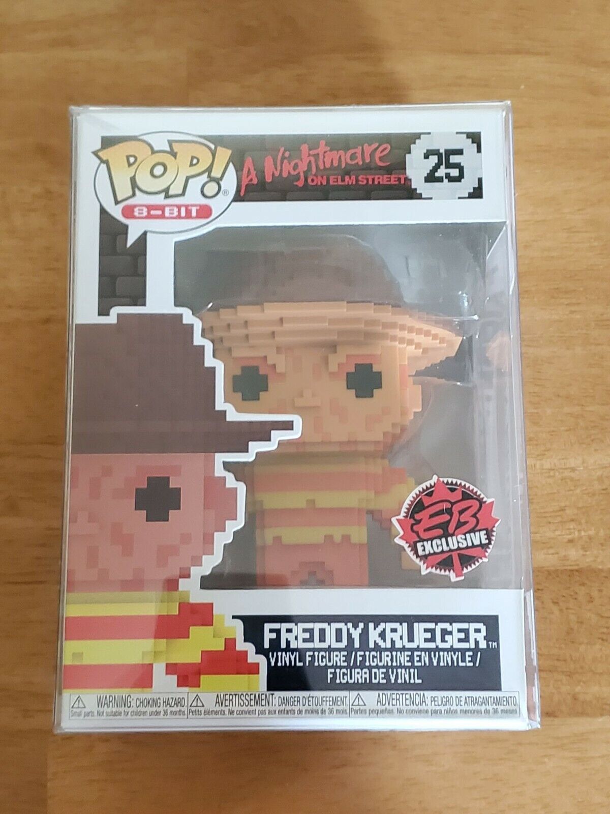 Funko Pop! 8-Bit 25 A Nightmare on Elm Street Freddy Krueger Pop Vinyl EBGAMES Exclusive