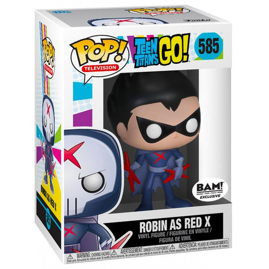 Funko POP! Television: Teen Titans GO! #585 - Robin as Red X BAM Exclusive + PROTECTOR!
