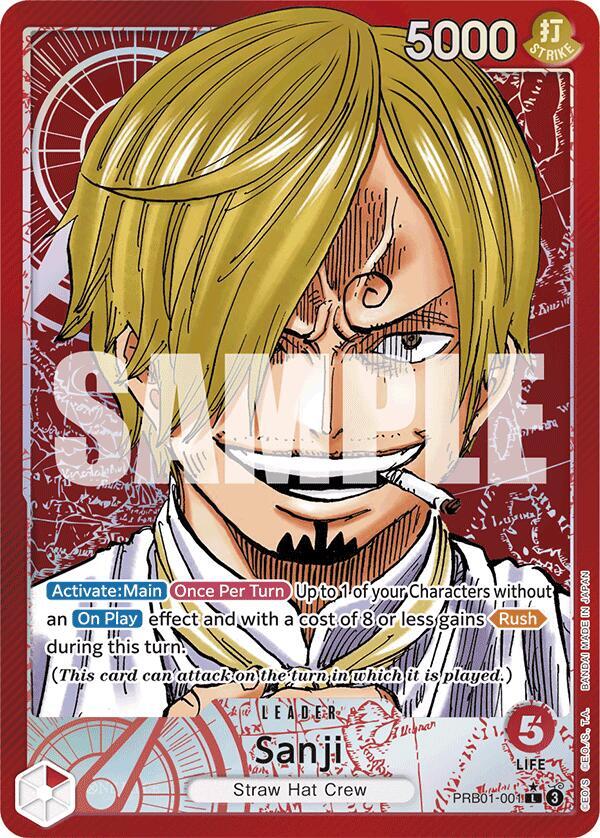 One Piece TCG! Sanji (PRB01-001) (Alternate Art) - Premium Booster -The Best- (PRB-01)