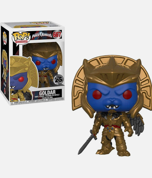Funko Pop! Saban’s Power Rangers 25 Years - Goldar 667 + Free Protector (VAULTED)