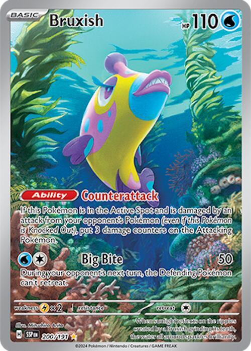 Pokemon TCG! Bruxish - 200/191 - SV08: Surging Sparks (SSP)