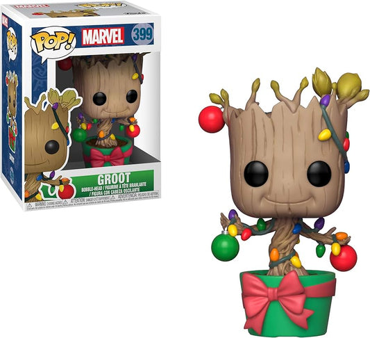 Funko Pop! Marvel Holiday Groot 399 + Free Protector