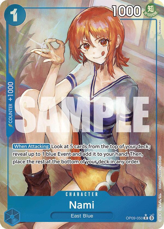 One Piece TCG! Nami (050) (Parallel) - Emperors in the New World (OP09)