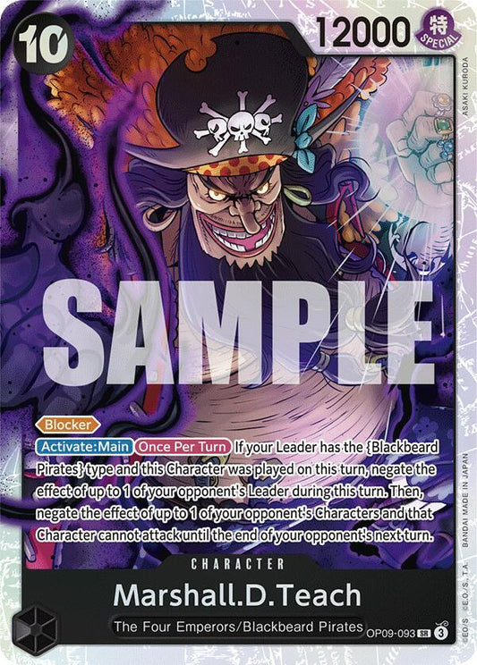 One Piece TCG! Marshall.D.Teach (093) - Emperors in the New World (OP09)