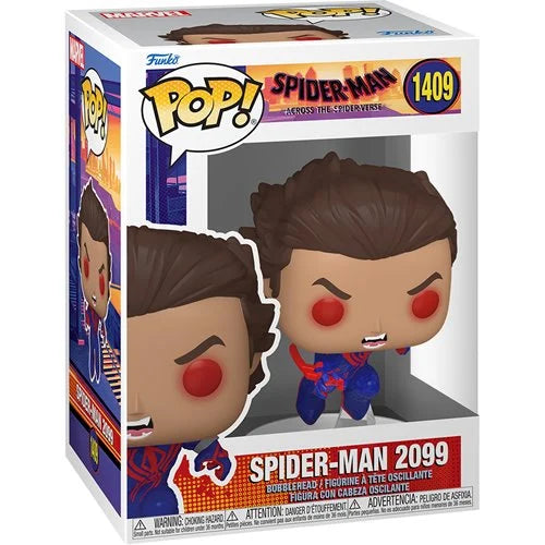 Spider-Man: Across The Spider-Verse Spider-Man 2099 Unmasked Funko Pop! Vinyl Figure #1409 + Free Protector