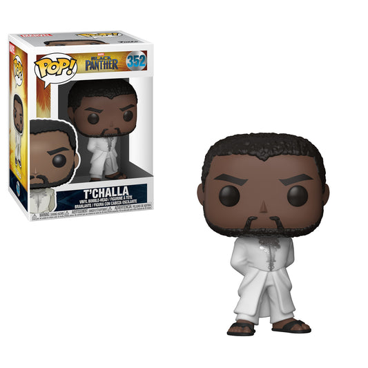 SALE!!! Funko POP! Marvel: Black Panther #352 - T'challa + PROTECTOR! (Box Damage)