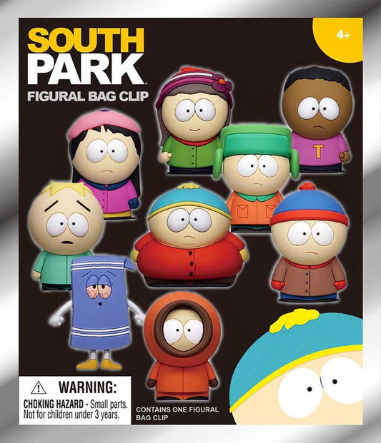 3D Foam Collectible South Park S01 Figural Blind Bag Clip Keychain Mystery Bag (One Variation Chosen at Random)