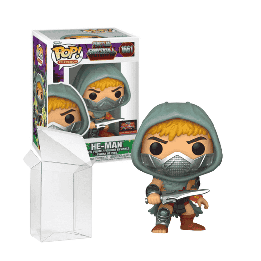 Funko Pop! Turtles of Grayskull : He-Man 1661 Funko Target Con 2025 Exclusive + Pop Protector