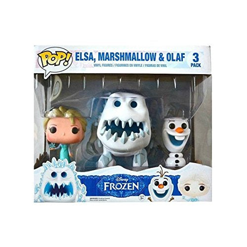 Funko Pop! Disney Frozen Elsa, Marshmallow & Olaf 3 Pack (VAULTED)