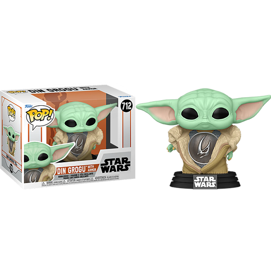 Funko Pop! Star Wars Din Grogu with Armor 712 + Pop Protector