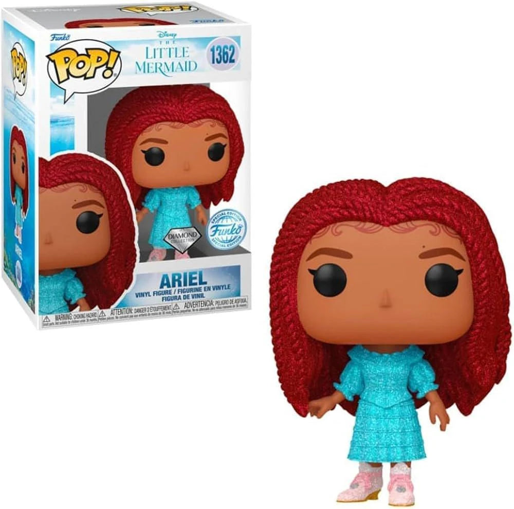 Funko Pop! Disney The Little Mermaid Ariel 1362 Diamond Funko Special Edition Figure + Free Protector