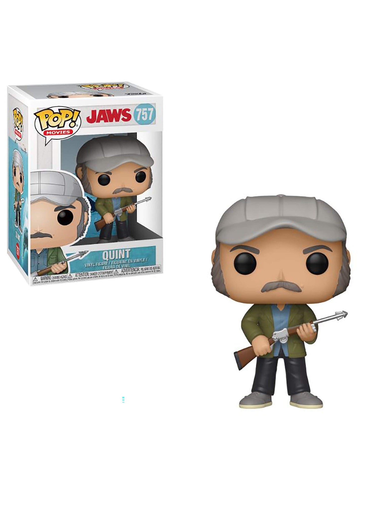 Funko Pop! Jaws : Quint 757 + Pop Protector (VAULTED)