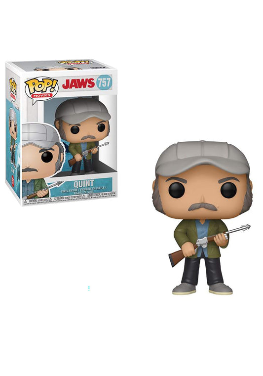 Funko Pop! Jaws : Quint 757 + Pop Protector (VAULTED)